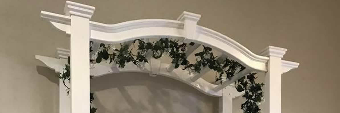 WHITE PVC WEDDING ARBOR